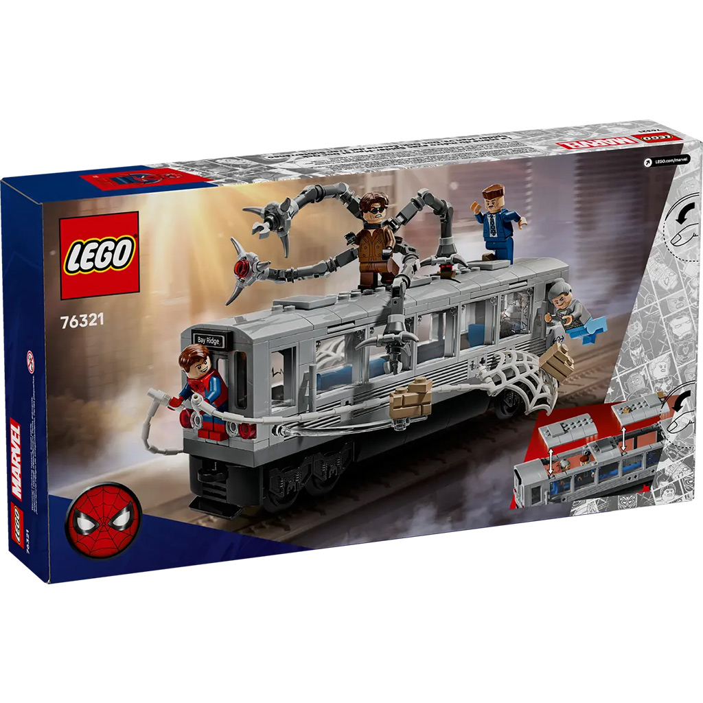 LEGO® Marvel: Pókember és Doc Ock csatája a metrókocsiban (76321) kép 6