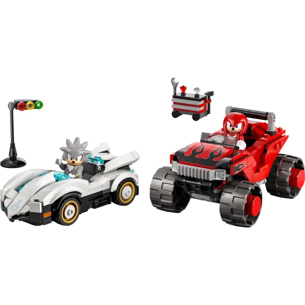 LEGO® Sonic the Hedgehog™: Silver autója Knuckles monster truckja ellen (77118) kép 2