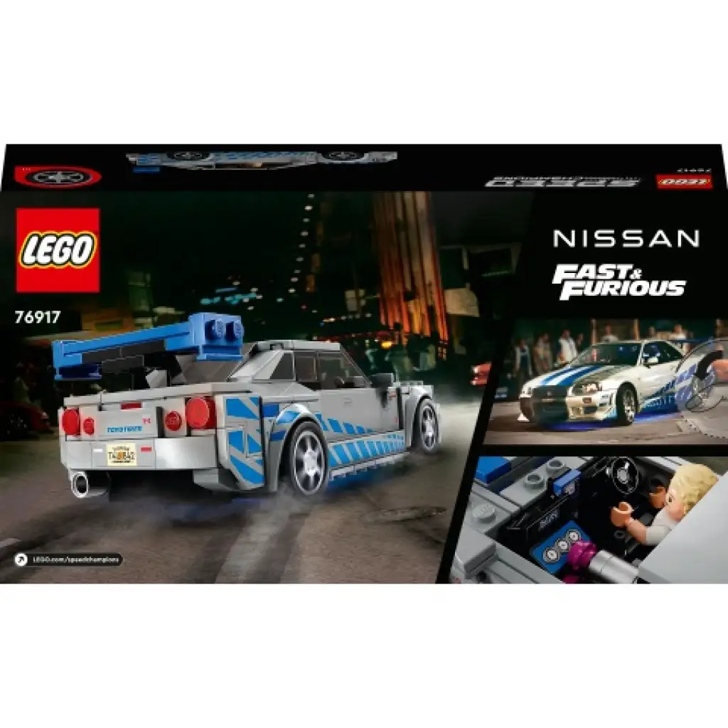 LEGO® Speed Champions: 2 Fast 2 Furious Nissan Skyline GT-R (R34) (76917) kép 2