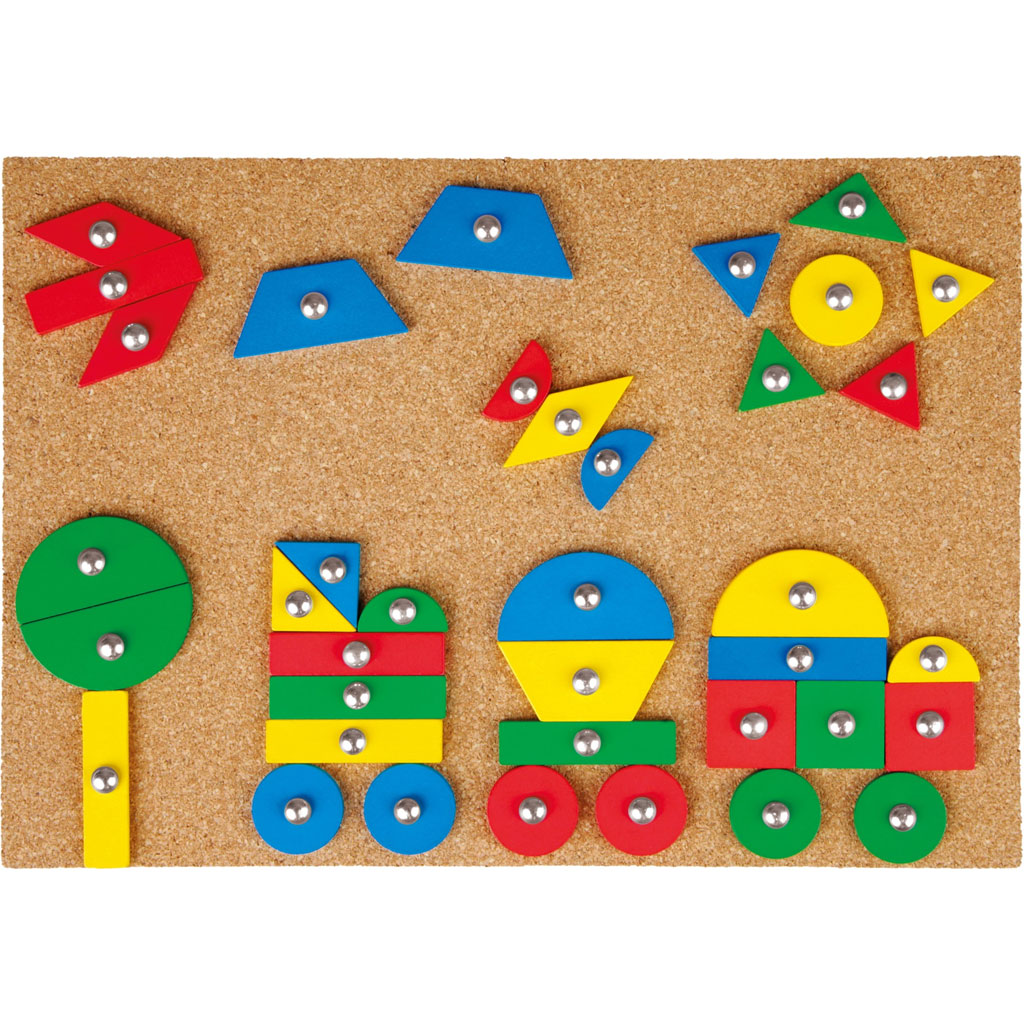 LENA: Kalapálós készségfejlesztő játékszett parafatáblával kép 3