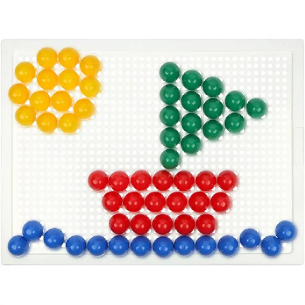 LENA: Mosaik Áttetsző pötyi kreatív készlet 15mm 80db-os kép 4