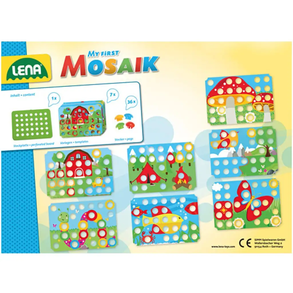 LENA: Mosaik Első pötyim játékszett - Természet kép 3