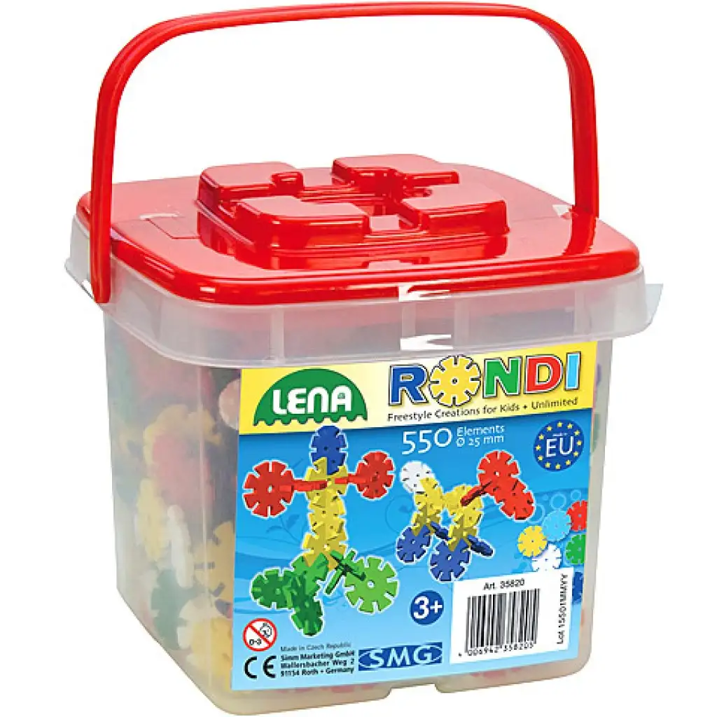 LENA: Rondi építő szett 25mm-es 550db-os