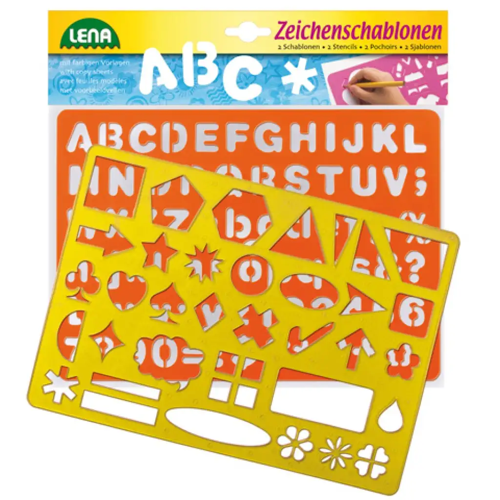 LENA: Számok, betűk és jelek rajzsablon