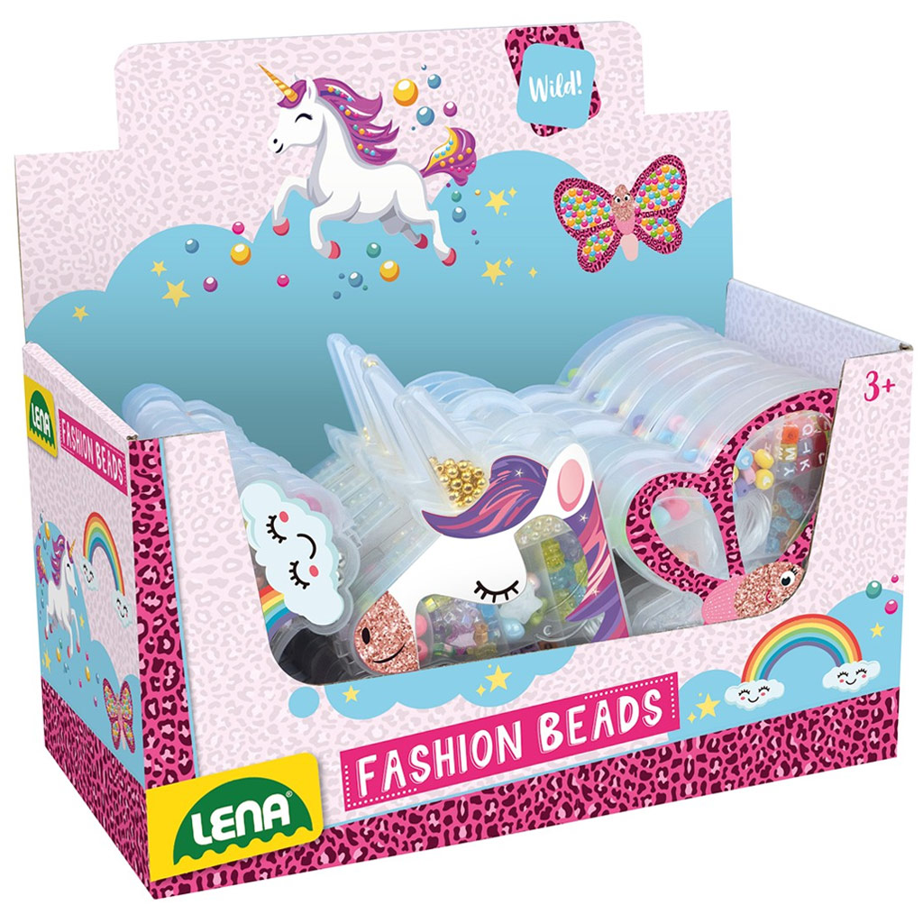 LENA: Színes fűzhető gyöngyök többféle változatban 1db