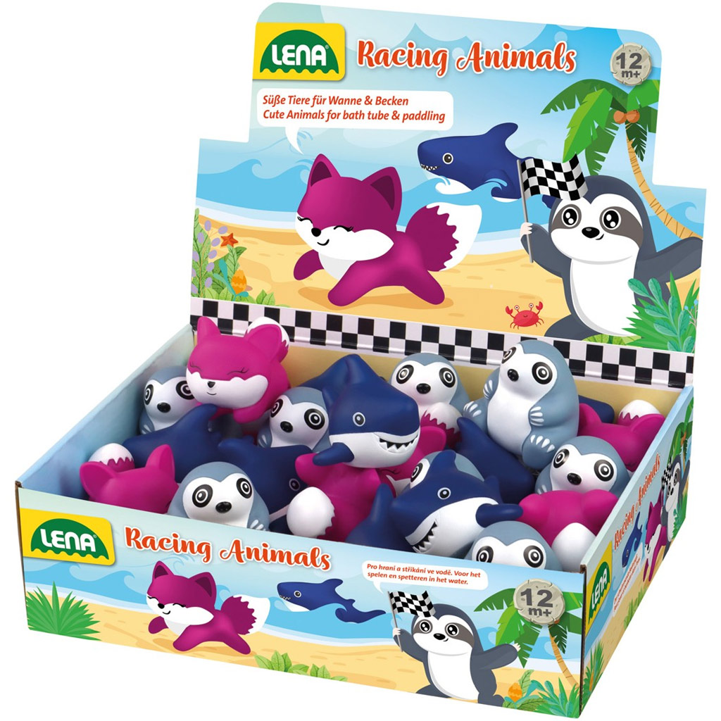 LENA: Boldog állatok fürdőjáték többféle 1db