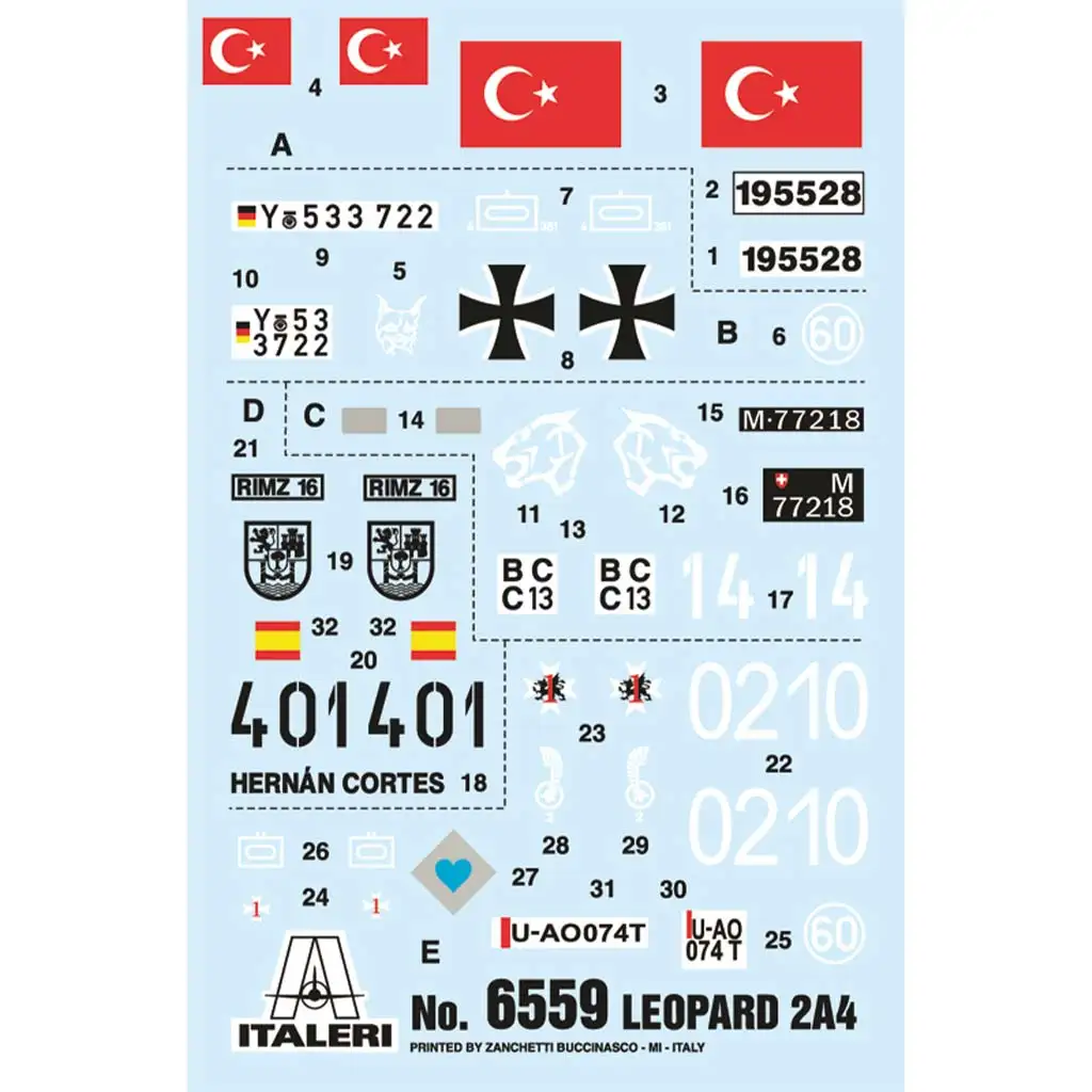 Italeri 1/35 Leopard 2A4 tank makett kép 2