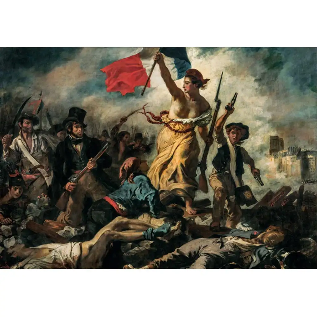 Museum Collection: Eugène Delacroix - A szabadság vezeti a népet 1000db-os puzzle - Clementoni kép 2