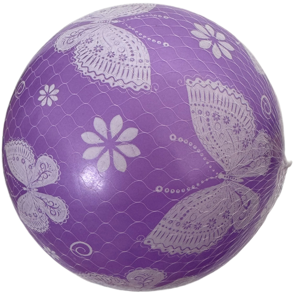Lila gumilabda pillangós mintával 23cm