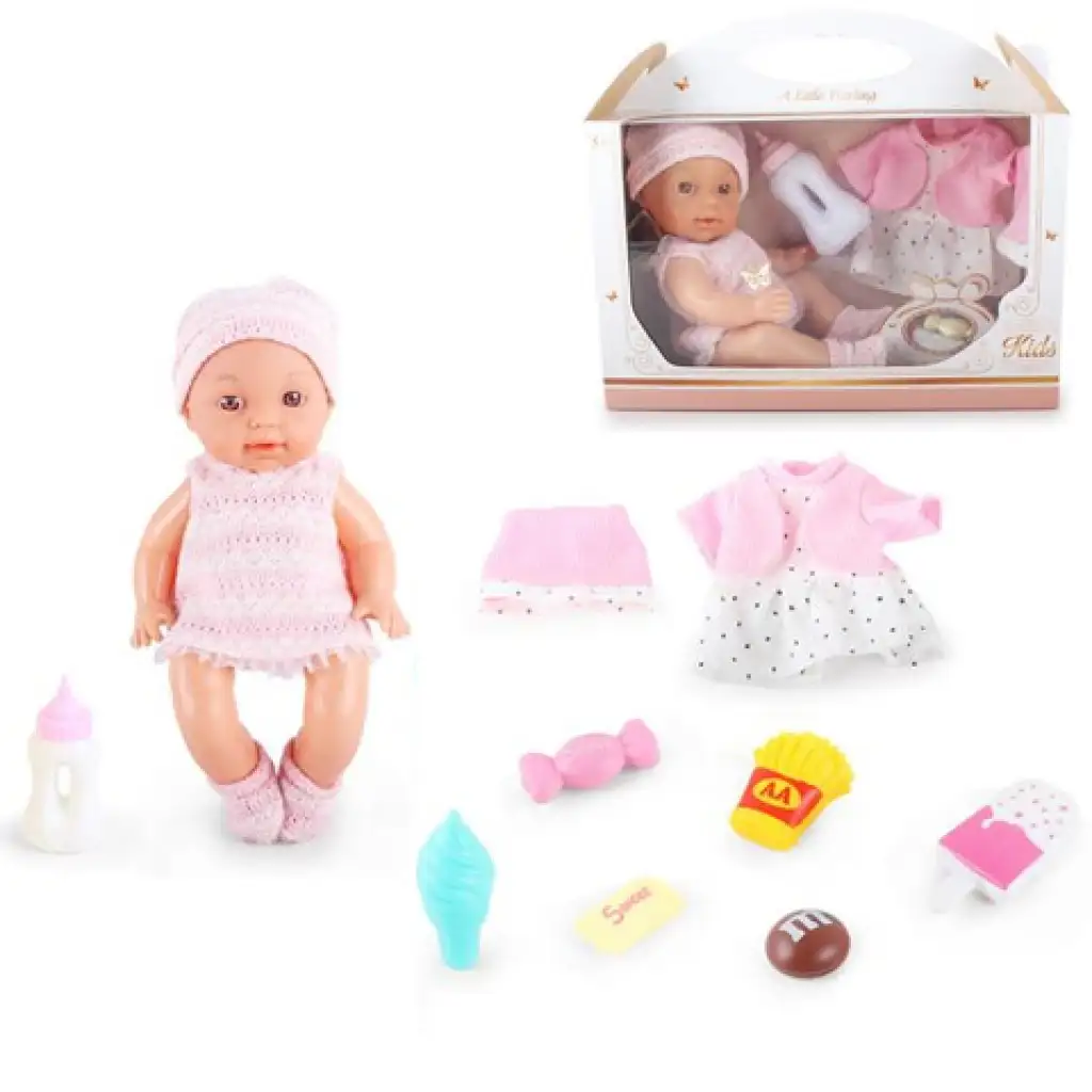 Little Darling baba hanggal és 8db kiegészítővel 30cm