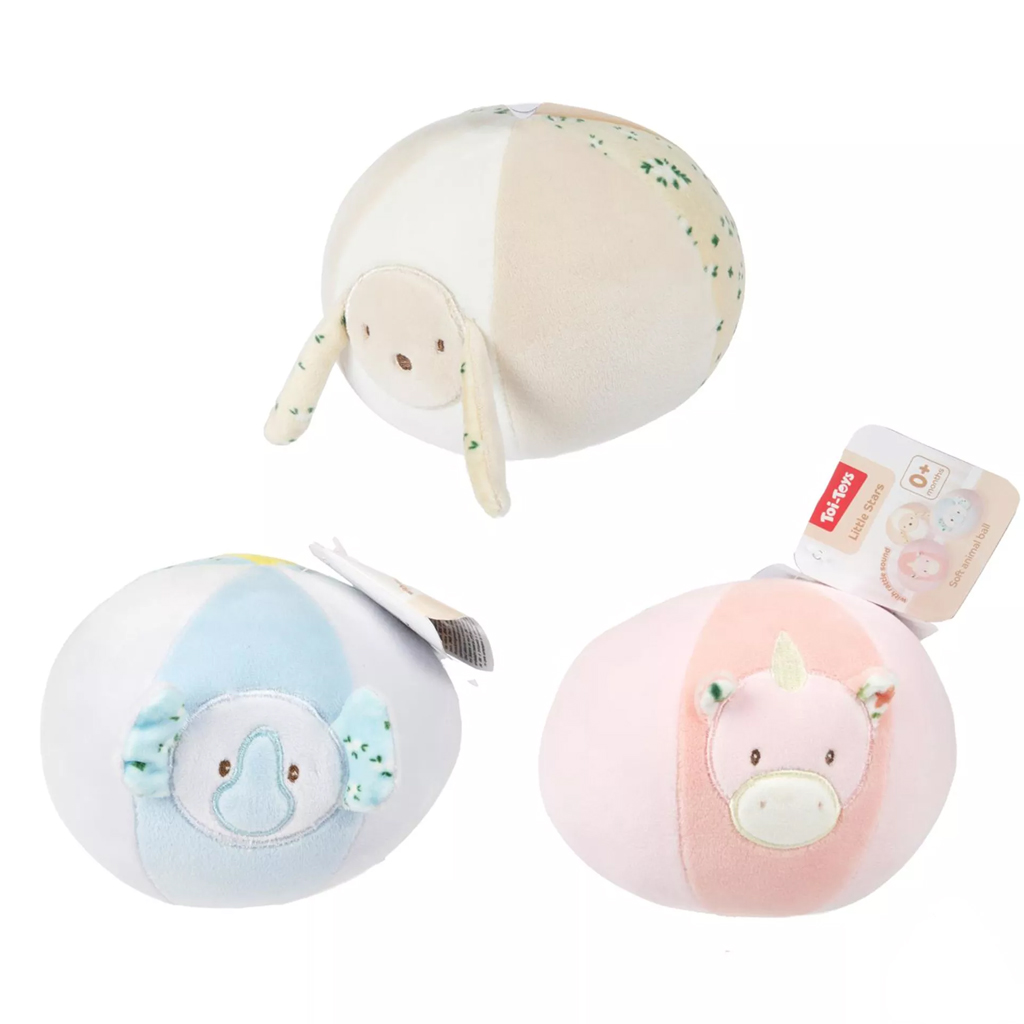 Little Stars puha bébilabda csörgővel többféle 1db