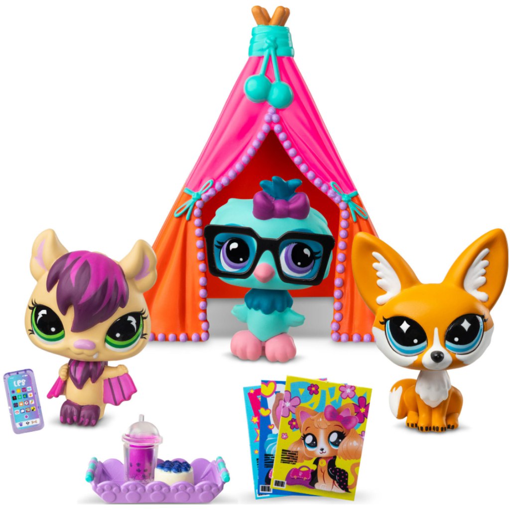 Littlest Pet Shop: Pizsama party 3db játékszett figurával kép 2