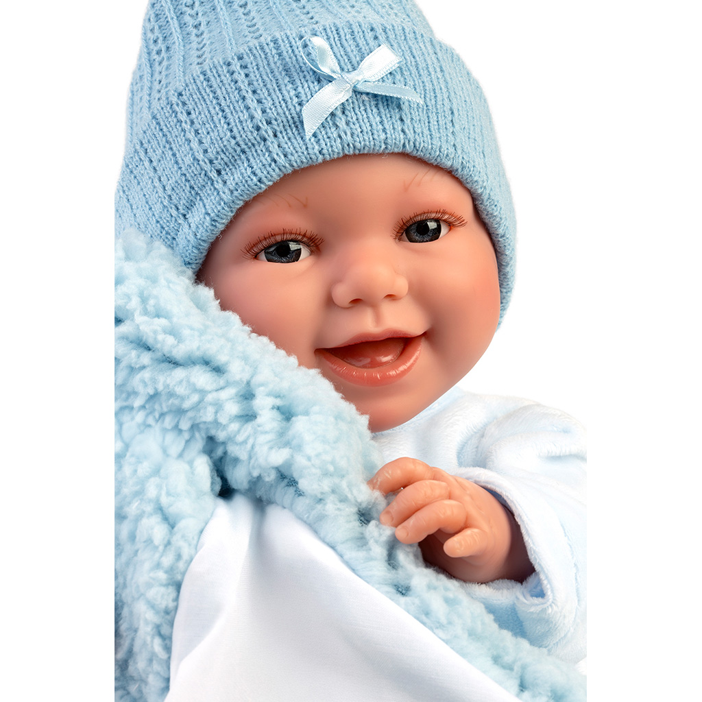 Llorens: Liam 38cm-es síró baba hálózsákkal kép 3