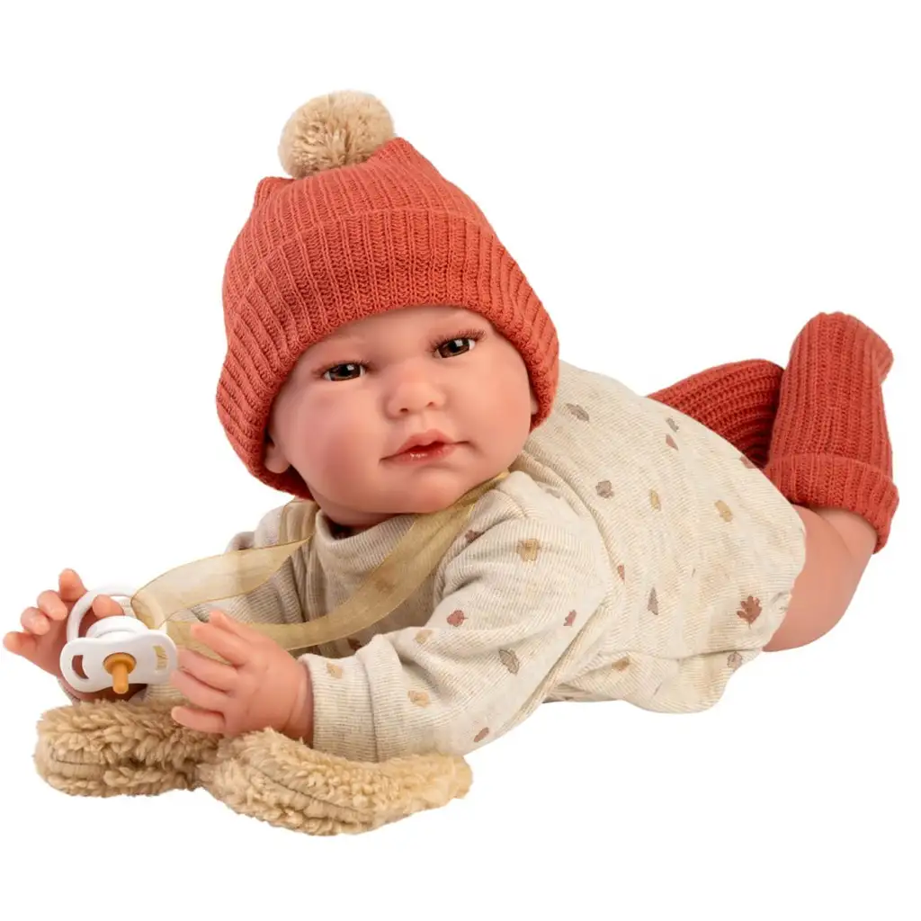 Llorens: Luis 45cm-es síró baba szív alakú párnával kép 2