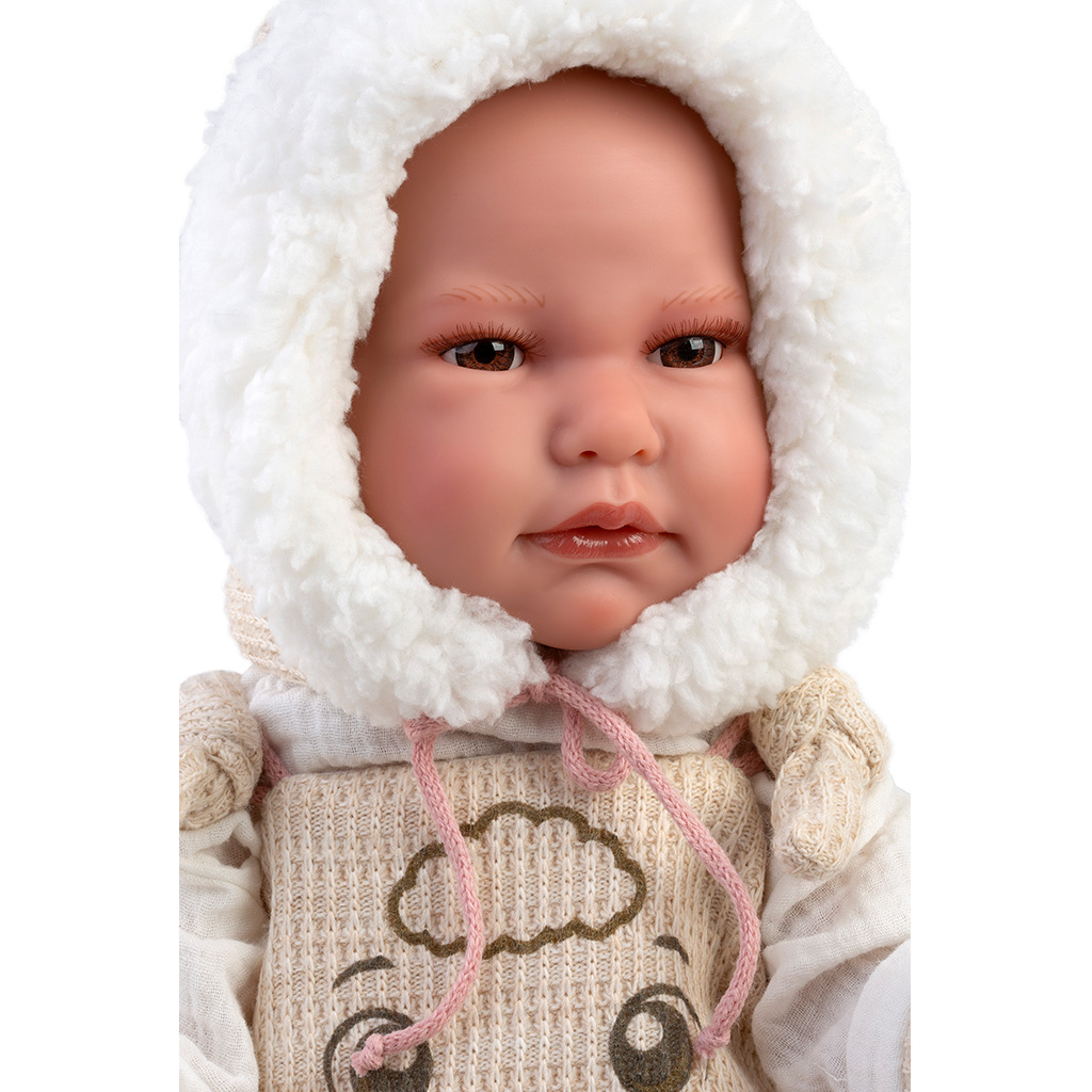 Llorens: Luis 45cm-es síró baba cumisüveggel és cumival kép 4