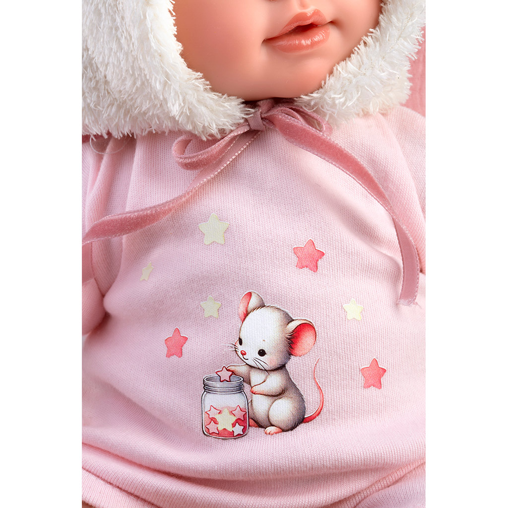 Llorens: Olivia 38cm-es síró baba takaróval kép 5