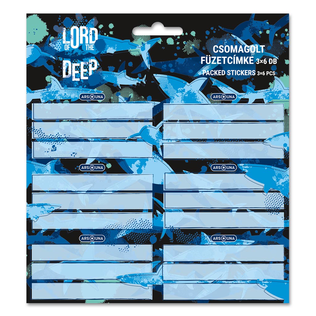 Ars Una: Lord of the Deep Cápás csomagolt füzetcímke 3x6db-os