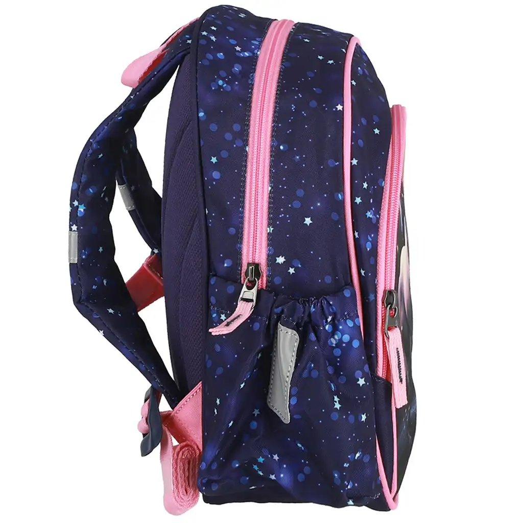 Spirit: Fehér ló mintás lekerekített iskolatáska, hátizsák 24x13x31cm kép 4