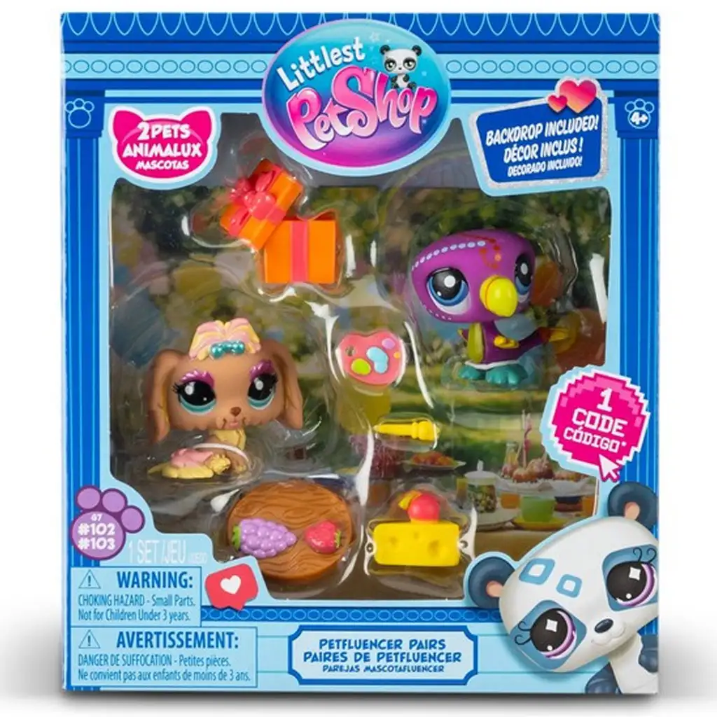 Littlest Pet Shop: Petfluencers - Garden Party figura csomag 2. Széria