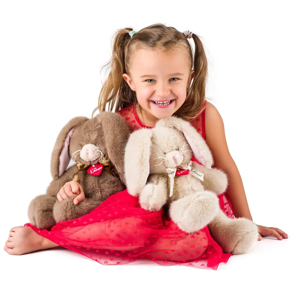 Cappuccino nyuszi plüss figura 36cm - Lumpin kép 2