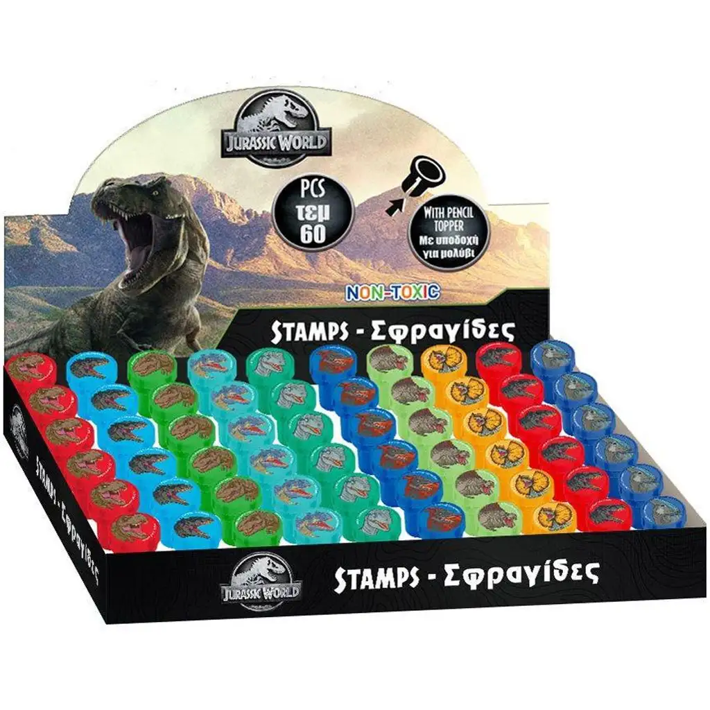 Luna: Jurassic World dinós ceruzavég nyomda többféle változatban 1db