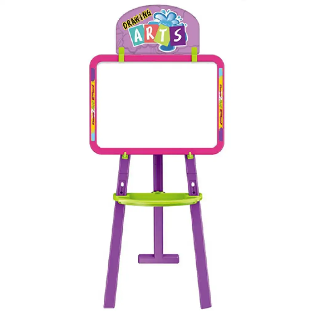 3az 1-ben kétoldalú rajztábla pink színben 37x99cm kép 2