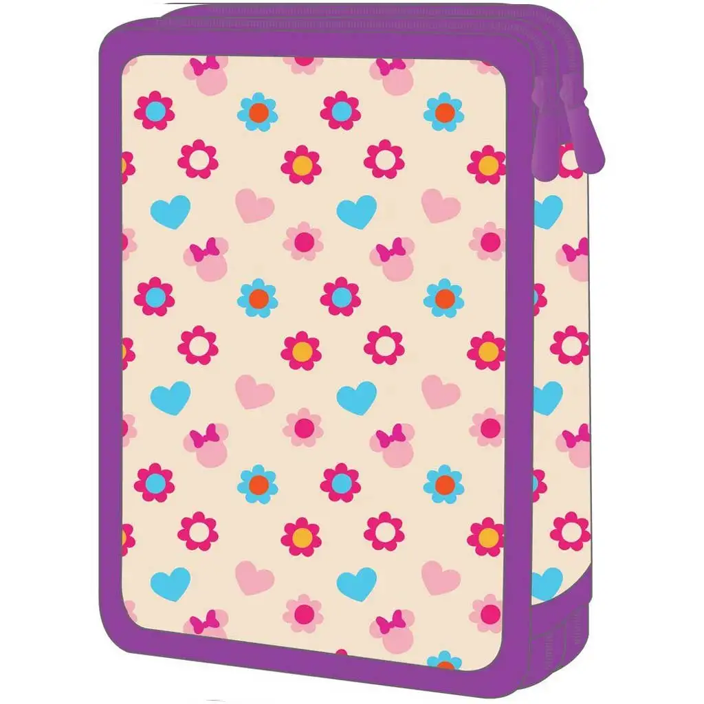 Luna: Minnie Love 2 szintes töltött tolltartó kép 2