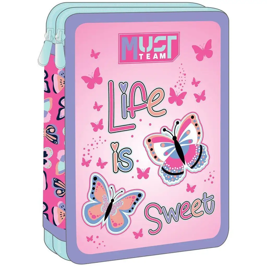 Luna: Must Team Life is Sweet pillangós 2 szintes tolltartó
