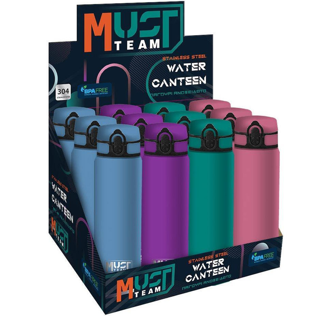 Luna: Must Team rozsdamentes kulacs többféle változatban 600ml 1db