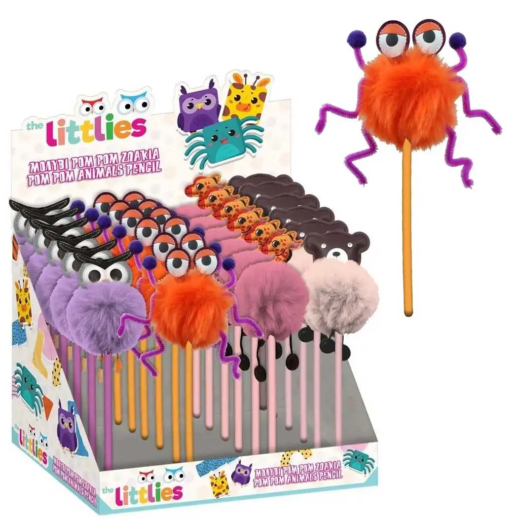 Luna: Pom-Pom állatos grafit ceruza négyféle változatban 1db