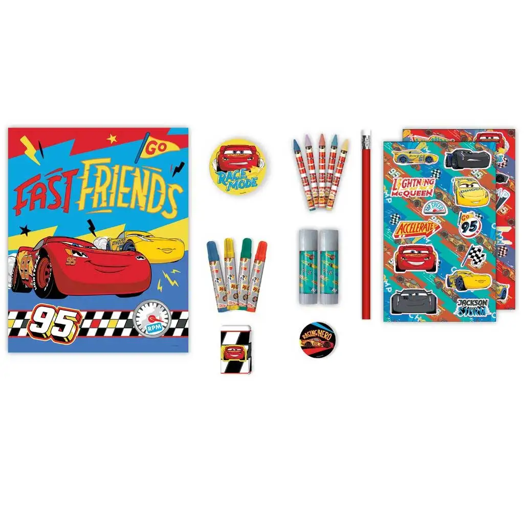 Luna: Verdák 30db-os színező szett zsírkrétával, filctollal és matricákkal kép 2