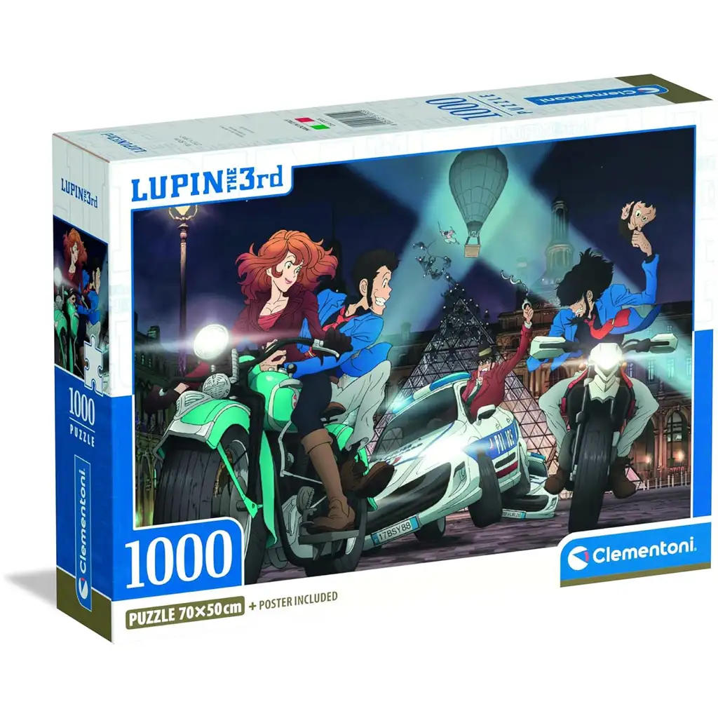 Lupin the 3rd - Párizsi üldözés 1000db-os puzzle - Clementoni