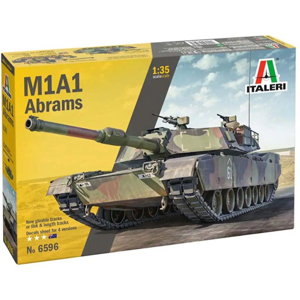 Italeri 1/35 M1A1 Abrams tank makett