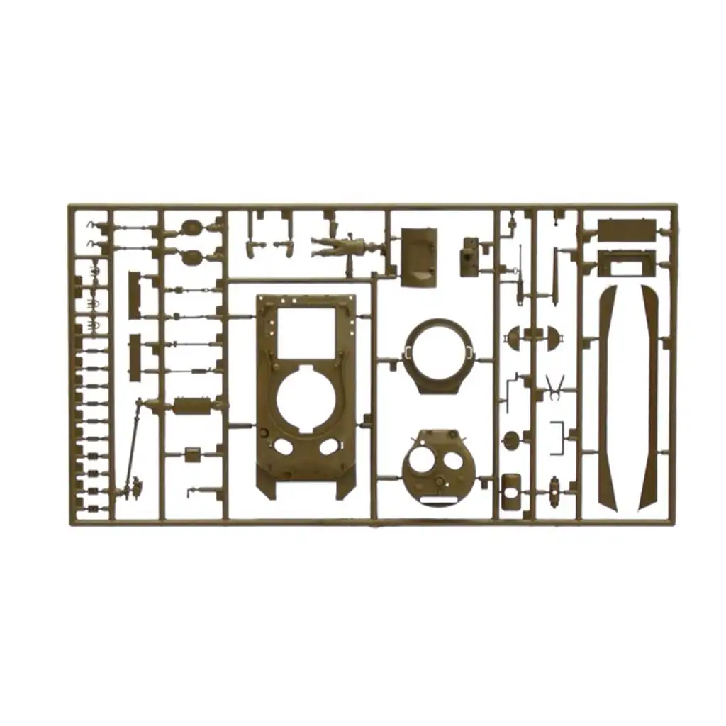Italeri 1/72 M4A1 Sherman tank makett kép 3