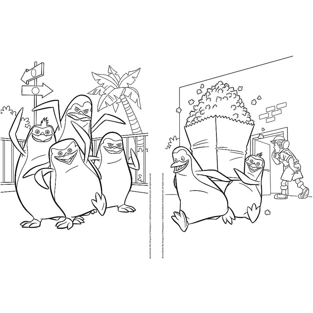 Madagaszkár pingvinjei kifestőkönyv - Trefl kép 3