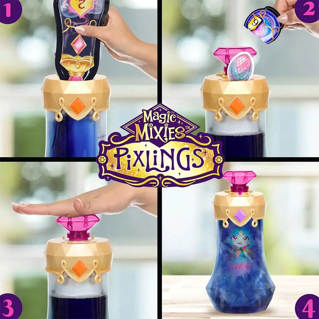 Magic Mixies: Pixlings Amber baba fésülhető hajjal kép 5