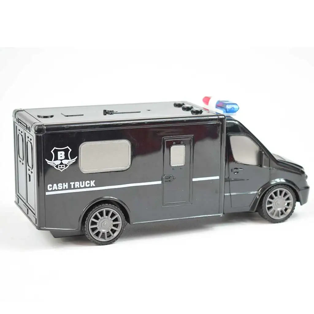 RC Távirányítós pénzszállító furgon fényeffektekkel 1/30-as méretarány 20cm kép 2