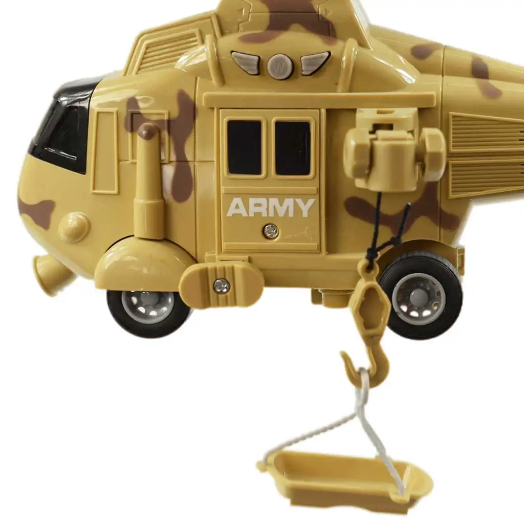 Armed Forces: Terepmintás homokszínű harci helikopter fény és hang effektekkel 1/20-as méretarány 21cm kép 3