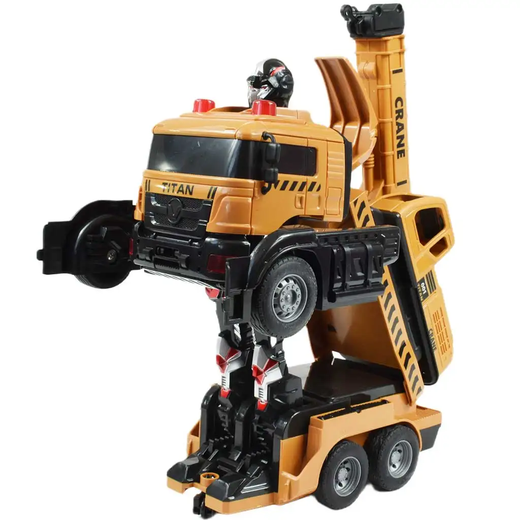 RC Távirányítós Autobot Titan robot átalakuló darus autó 27MHz 26cm kép 4