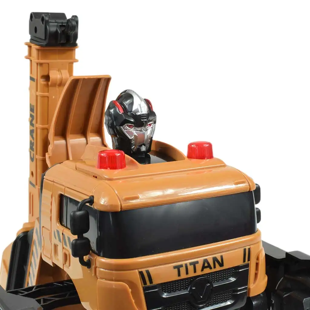 RC Távirányítós Autobot Titan robot átalakuló darus autó 27MHz 26cm kép 6