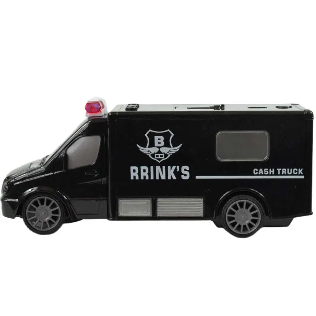 RC Távirányítós pénz szállító kisbusz fényeffektekkel 1/30-as méretarány 20cm kép 3