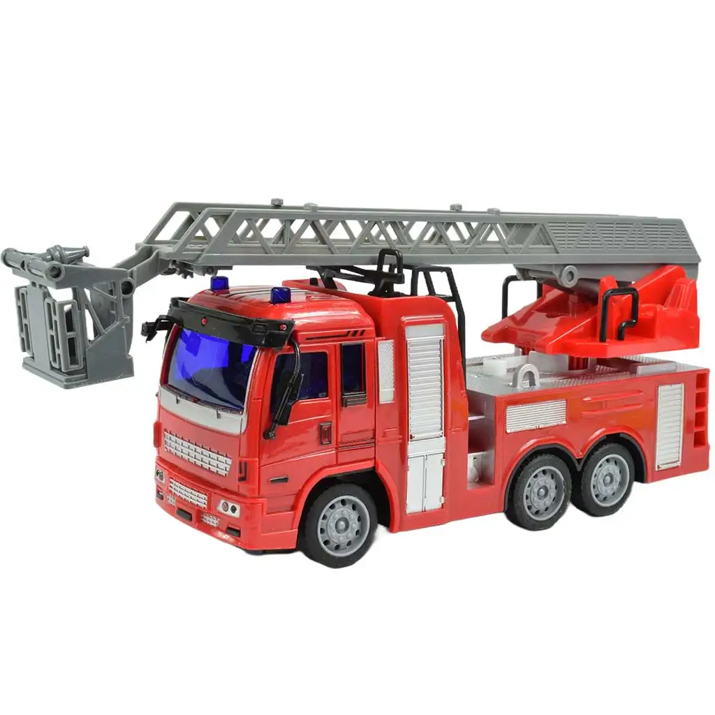 RC Távirányítós tűzoltóautó világítással 27MHz 20cm háromféle változatban 1db kép 5