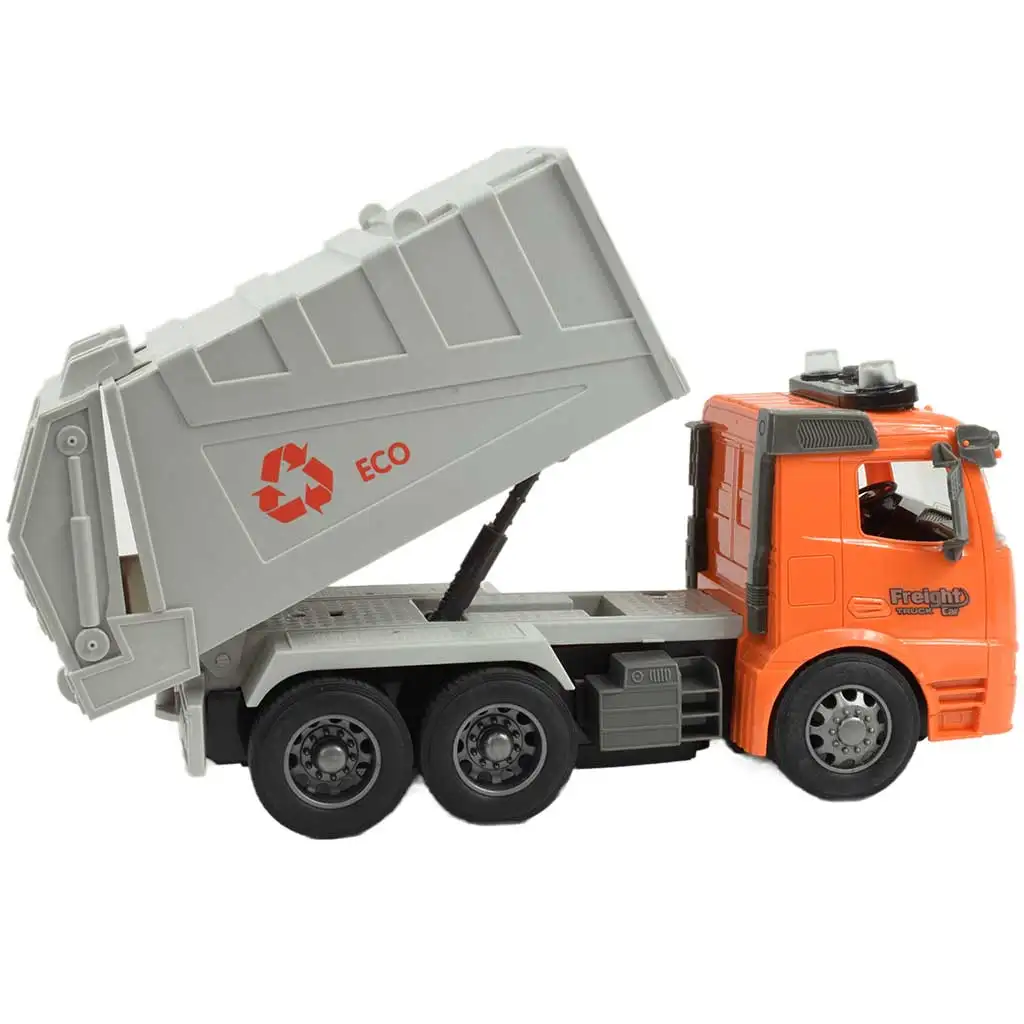 RC Távirányítós ECO szelektív hulladékgyűjtő kamion fény effektekkel 1/14-es méretarány 27MHz 30cm kép 3