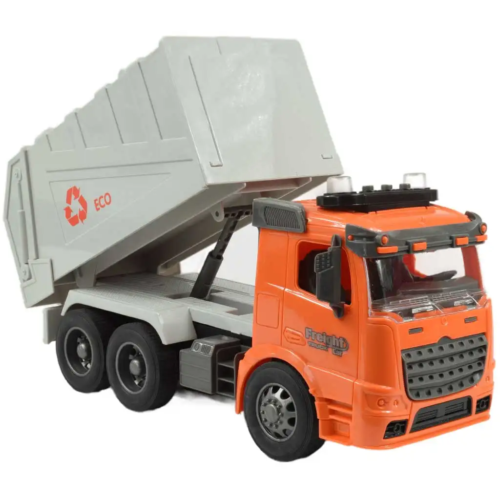 RC Távirányítós ECO szelektív hulladékgyűjtő kamion fény effektekkel 1/14-es méretarány 27MHz 30cm kép 4