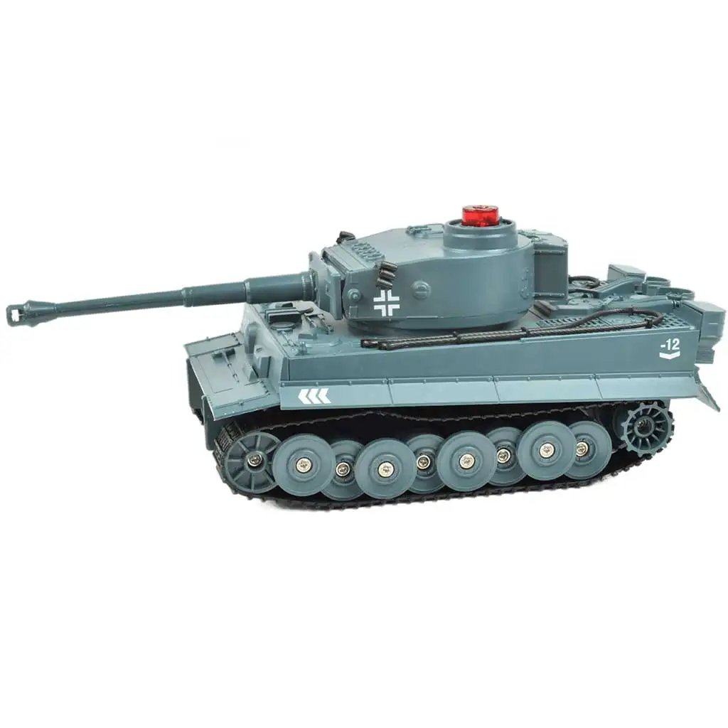 RC Távirányítós Német Tigris tank élethű funkciókkal 1/30-as méretarány 2,4GHz 30cm kép 5