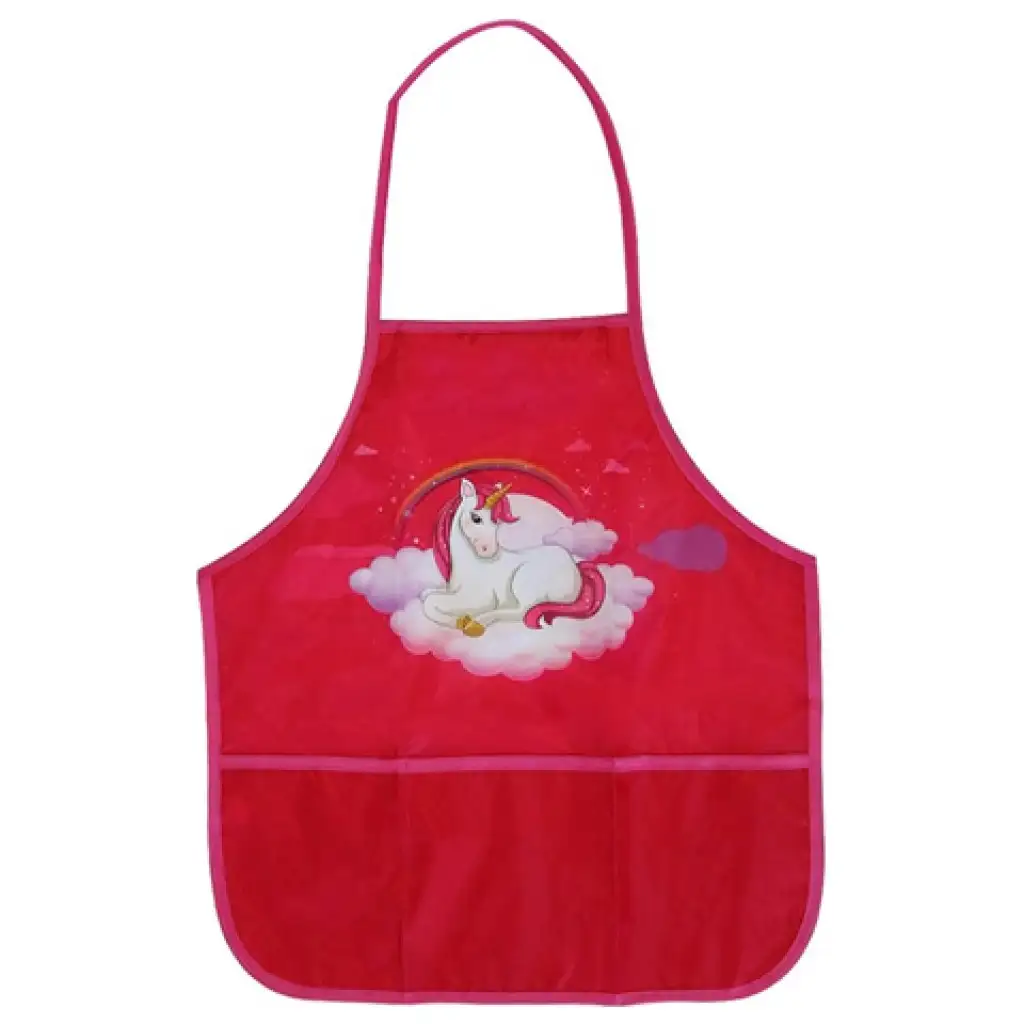 Spirit: Mágikus unikornis piros festő kötény