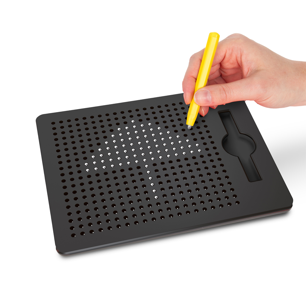 Mágneses rajztábla golyókkal és tollal kép 2