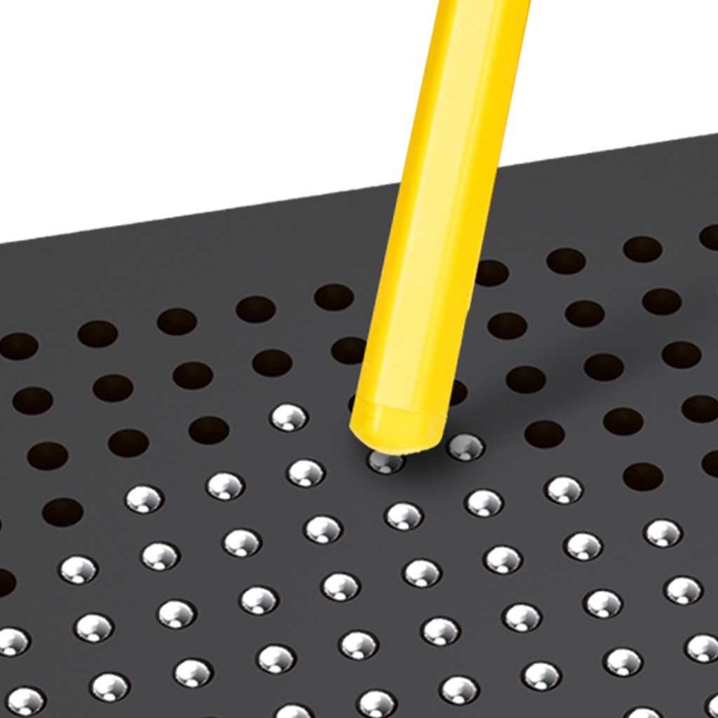 Mágneses rajztábla golyókkal és tollal kép 3