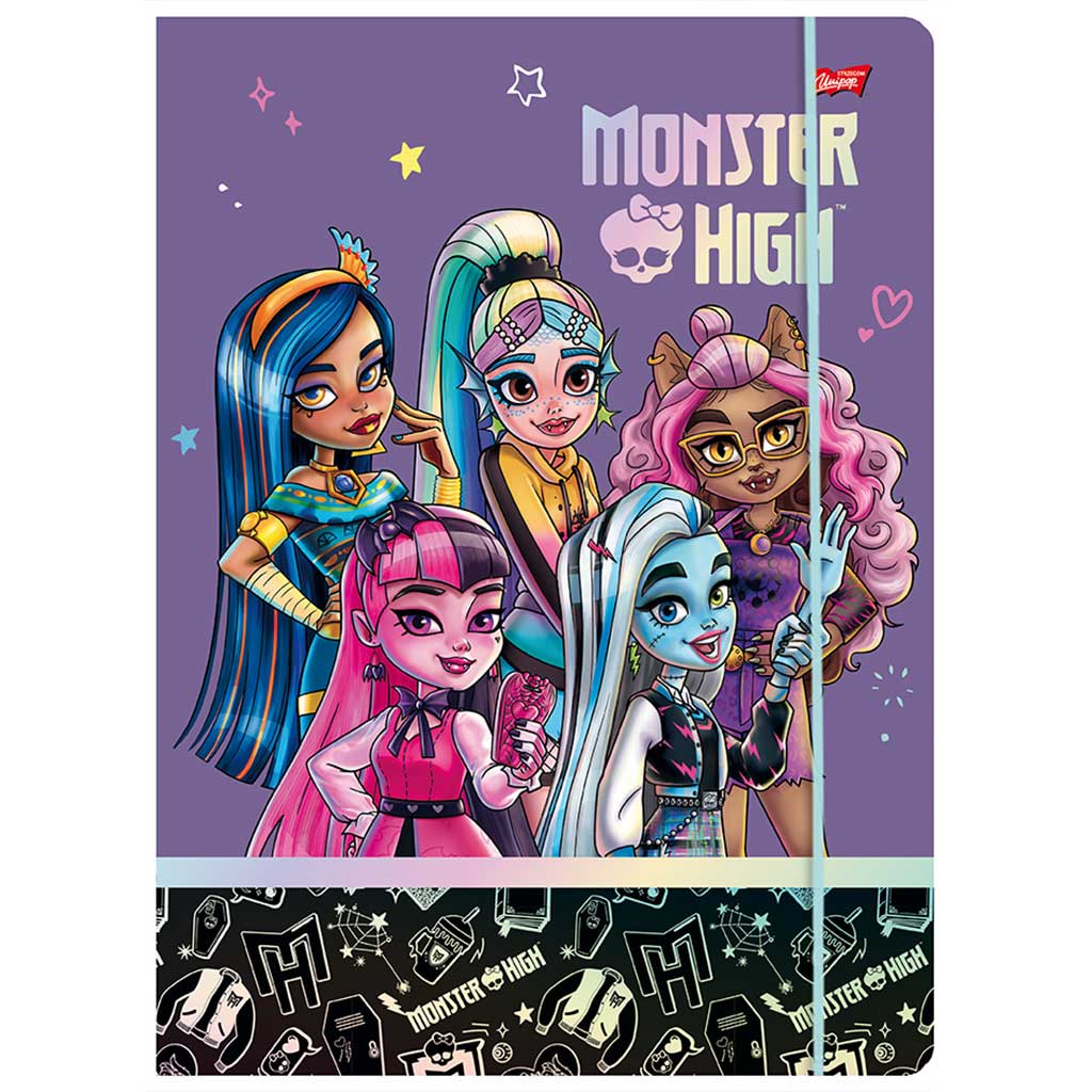 Monster High gumis mappa A/4-es méretben