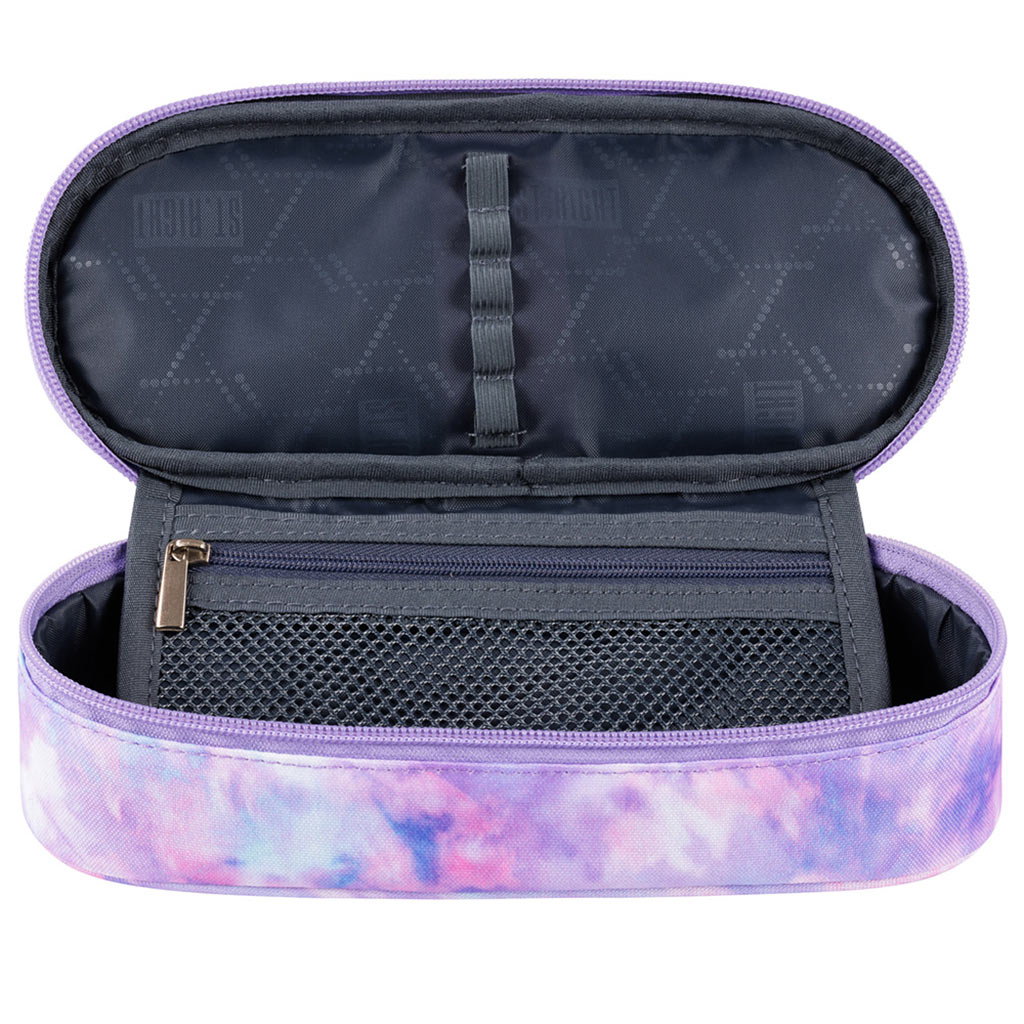 St.Right: Pasztell lila színű ovális tolltartó 23cm kép 2